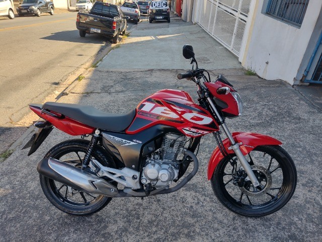 HONDA CG 160 FAN FLEX 2020 VERMELHA METALICA IMPECAVEL COM APENAS 19.000KM