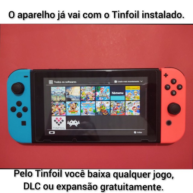 PASSO A PASSO COMO INSTALAR JOGOS NO NINTENDO SWITCH DESBLOQUEADO  ATMOSPHERE VIA TINFOIL - AE Games 