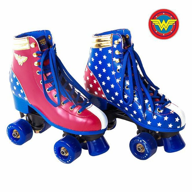Patins Quad Mulher Maravilha (PRONTA ENTREGA)