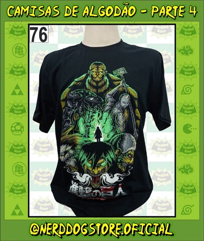 Camisa Attack on Titan - Shingeki no Kyojin Levi Mikasa Ackerman Eren - NerdDog Store