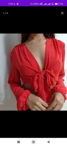 Blusa transpassada Tam P