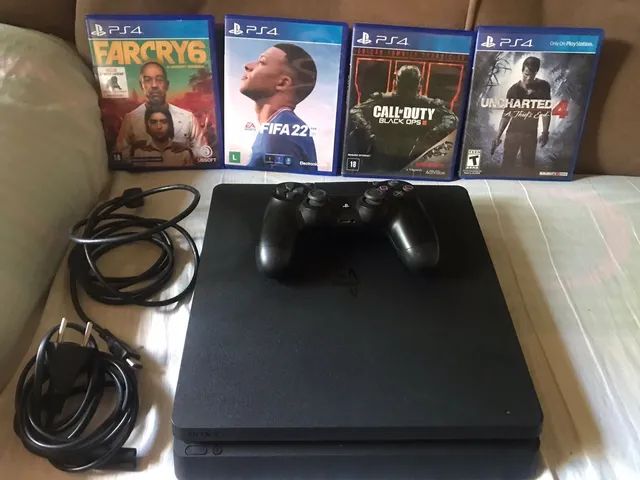 Console PS4 Slim 500GB + Game Uncharted 4 Nacional com 1 Ano de Garantia -  Sony em Promoção na Americanas