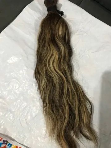 Cabelo Humano indiano 150 gramas 45 centímetros com técnica de