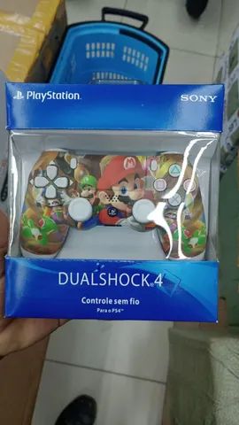 Controle Ps4 Sem Fio Personalizado - Mario Bros