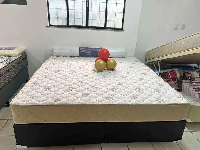 cama queen size de espuma + brinde - Entregamos!