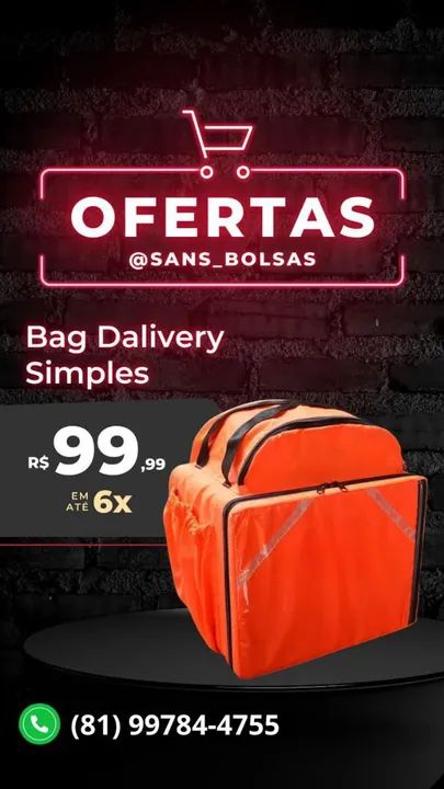 Mochila para Delivery Oferta Imperdível! Bolsas, malas e - Main Image