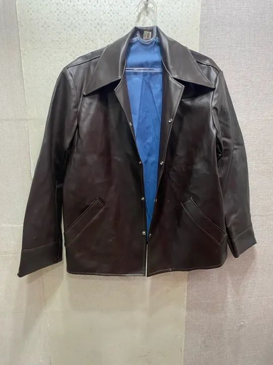 Jaqueta vinil masculina tamanho m vintage  - Foto 4