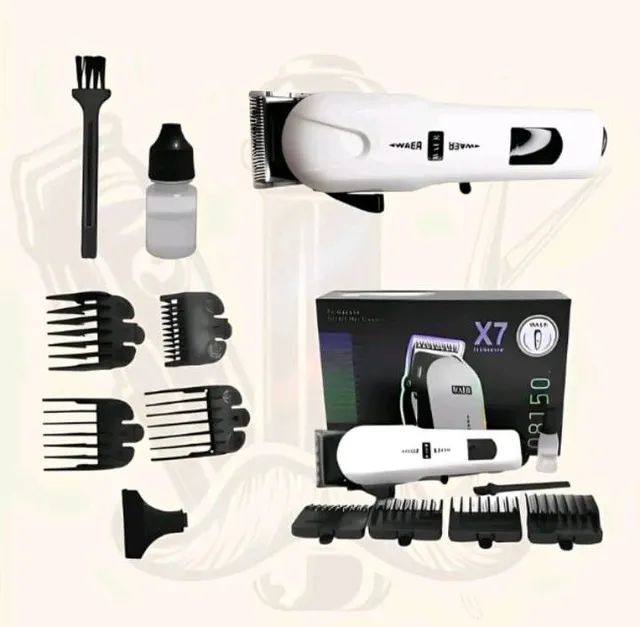 Máquina de cortar cabelo sem fio X7 profissional  - Foto 5
