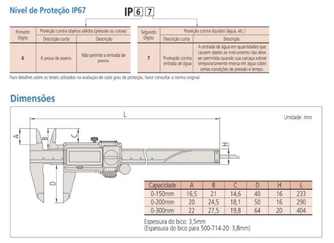 Paquímetro Digital Coolant Proof ?ABSOLUTE? Mitutoyo à Prova D'Água 150mm 0,01mm  - Foto 5