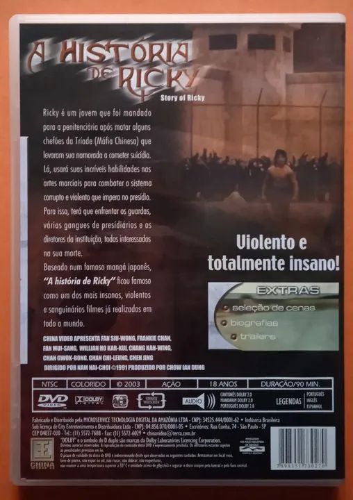 Dvd A História de Ricky (China vídeo) - Foto 2
