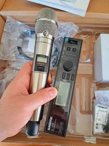 Microfone sem Fio Shure Profissional Nickel Escovado Luxo ULXD24-K11 Cápsula KSM11 NICKEL - Foto 6