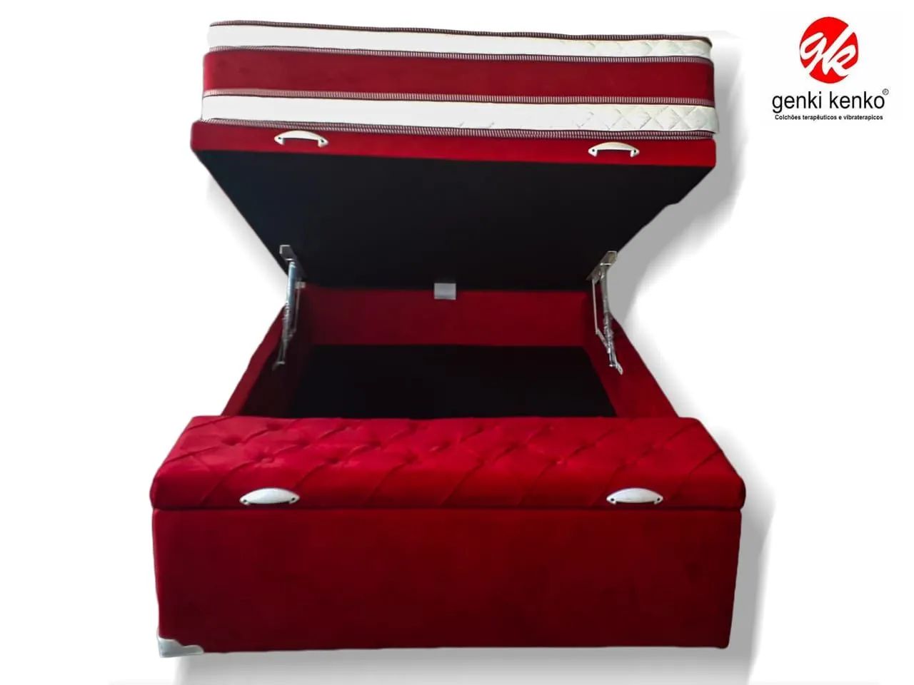 Colchão molas e cama box bau Promoção! - Foto 4