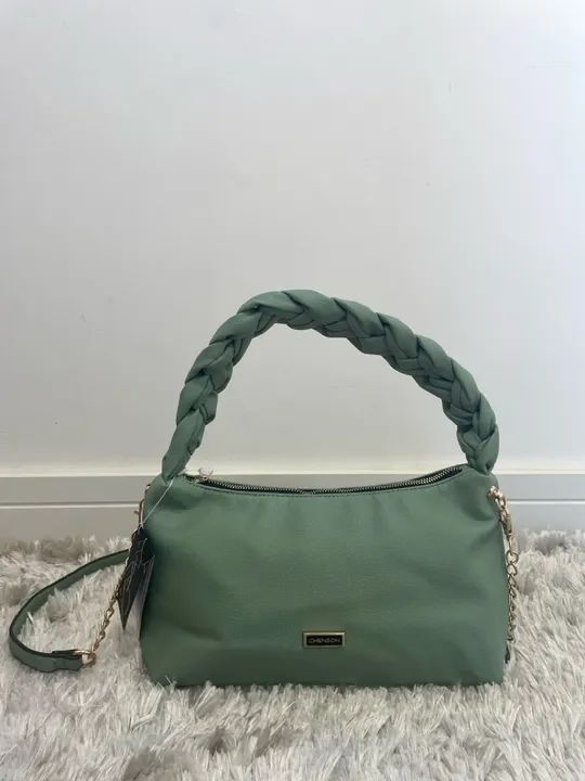 Bolsa de Ombro Verde Chenson - Foto 2