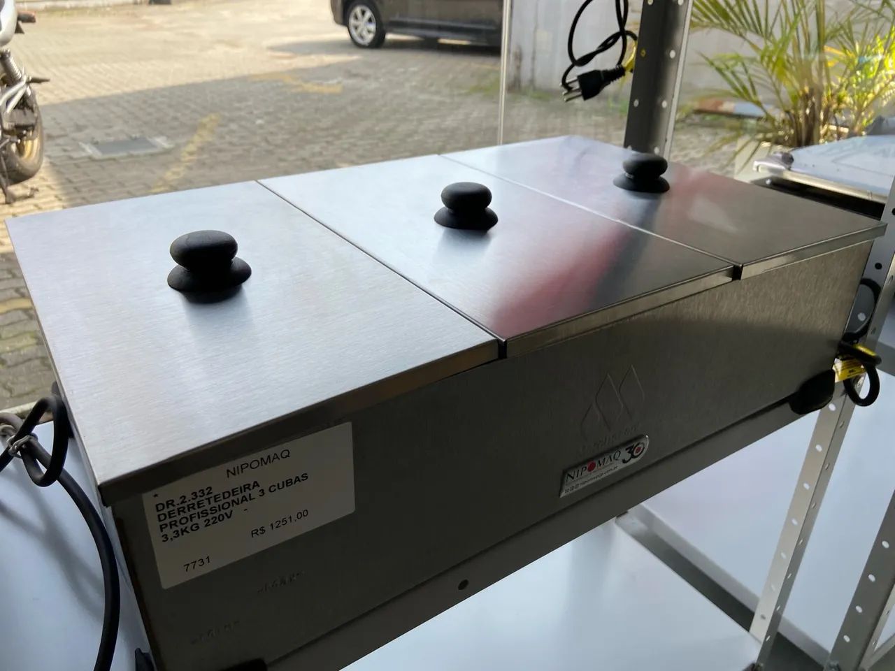 DERRETEDEIRA PROFISSIONAL 3 CUBAS DR.2.332 3,3KG - MARCHESONI - Foto 3