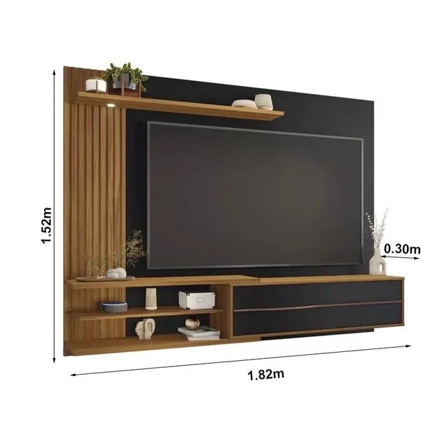 Painel NT  Ripado Larg. 1.82m com LED t65 - Foto 3