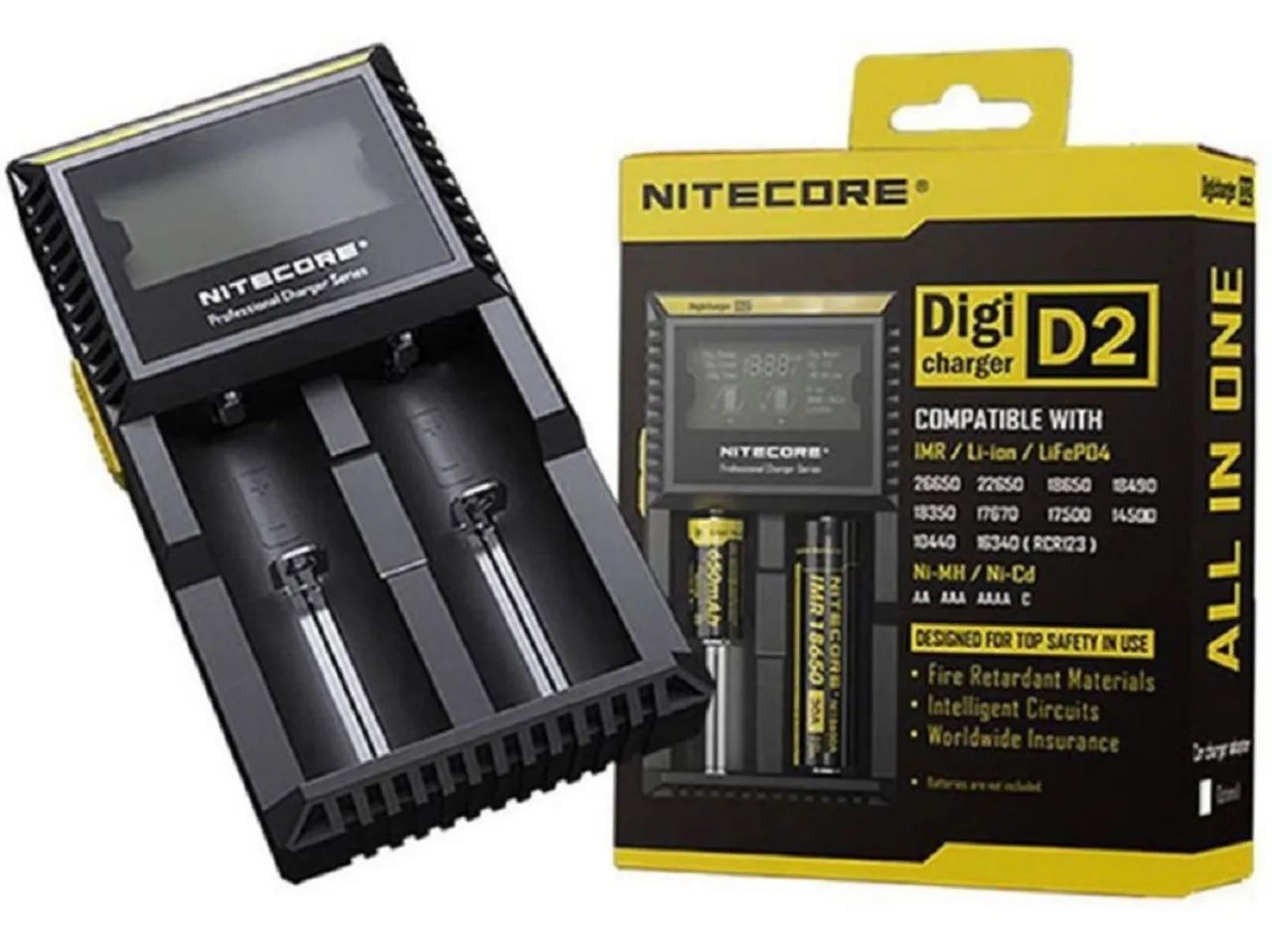 Carregador Nitecore D2 NOVO/ORIGINAL 