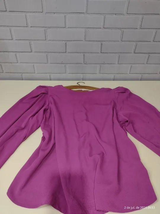 Camisa Feminina Social Pluss Size Tam: G5 - Foto 2