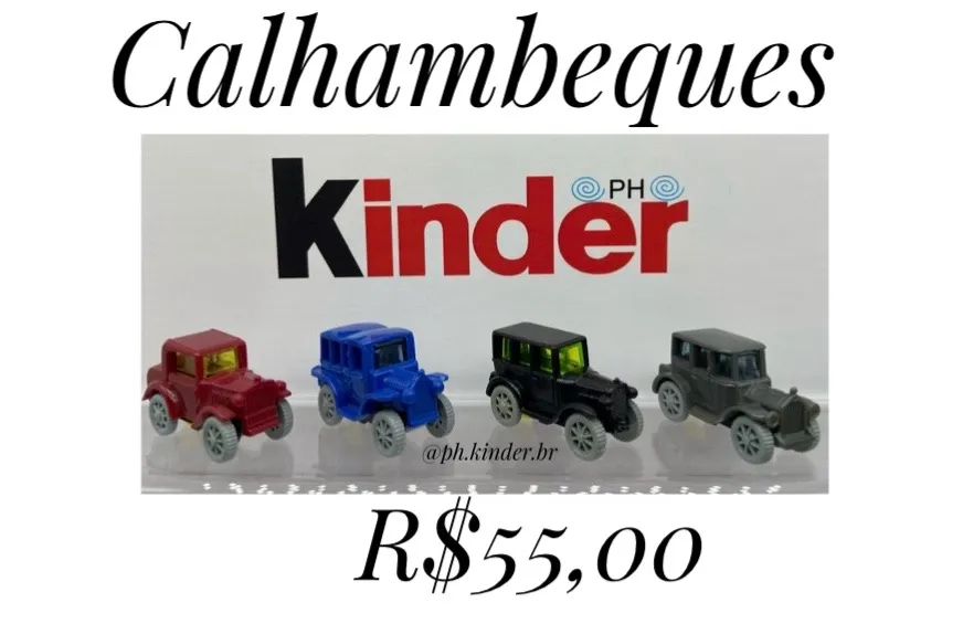 Kinder ovo carrinhos antigos 
