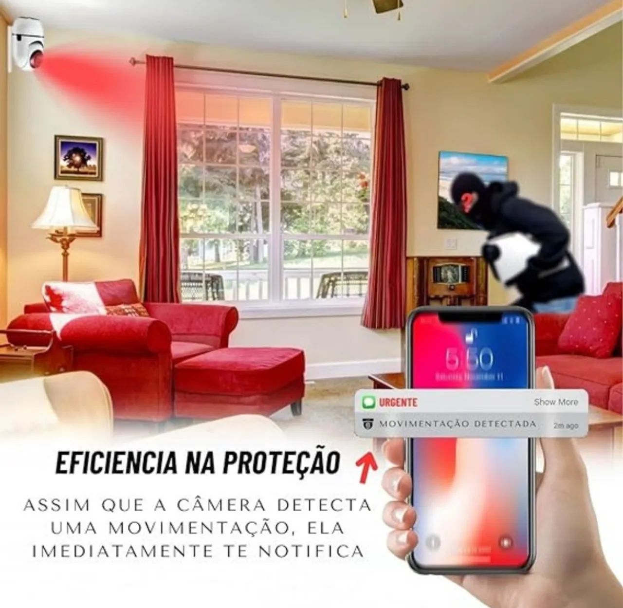 Câmera Wifi 360° (entrega gratis) - Foto 6