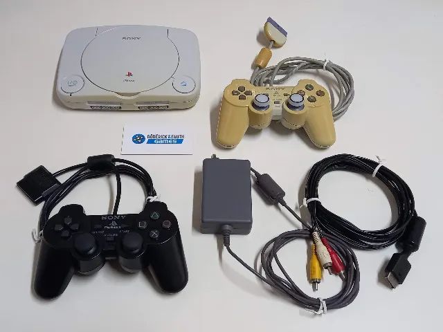 Console Psone Com Joystick Original E Acessórios