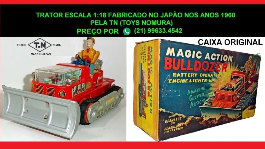   Trator da Nomura Toys   Trator da Nomura Toys japonesa.Raridade.Fabricado nos anos 1960 