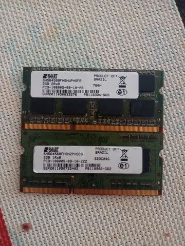 Memoria ddr 3 kit 2 memoria 2x2=4 10600s