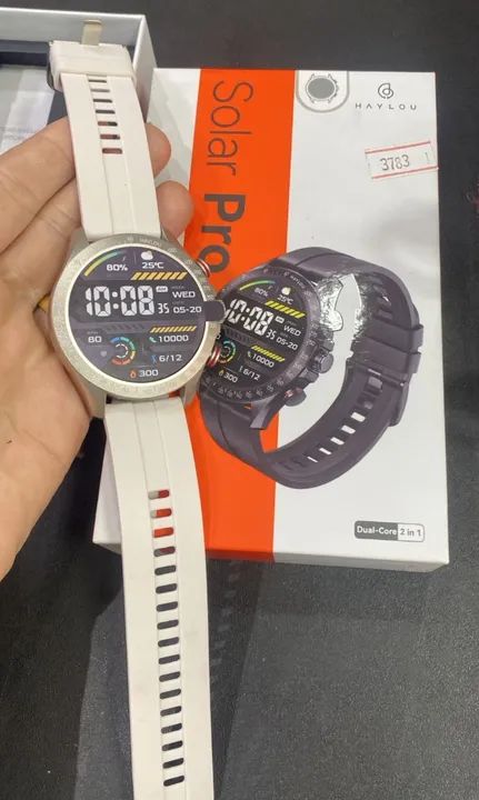 Relogio Smartwatch Haylou Solar Pro Tela 1,43" Chamada Bluetooth Loja Coimbra Computadores - Foto 3