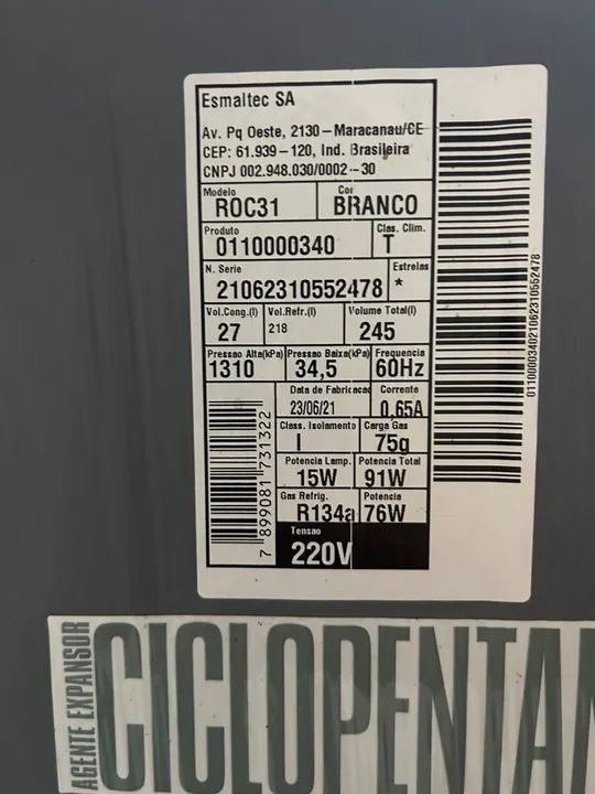 Geladeira seminova - venda - Usada - Foto 6