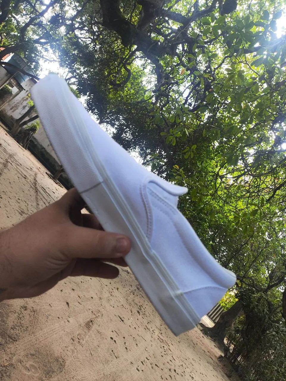 Tênis skate VANS Slip On Branco - Foto 3