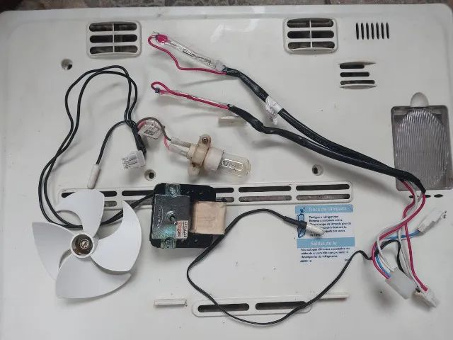 Rede Sensor Degelo Electrolux Df50 Original (usada) + Rede Sensor Ventilador 127v + Hélice