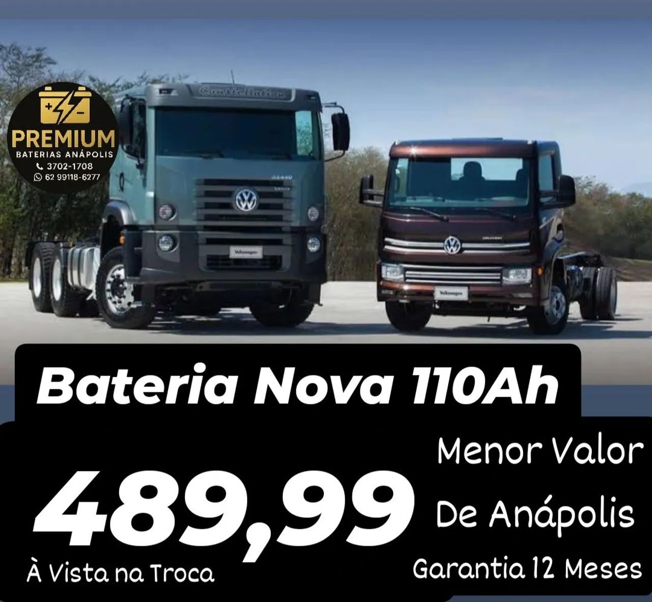 Bateria 105Ah e 110Ah Nova  - Promoção em Anápolis  - Foto 2