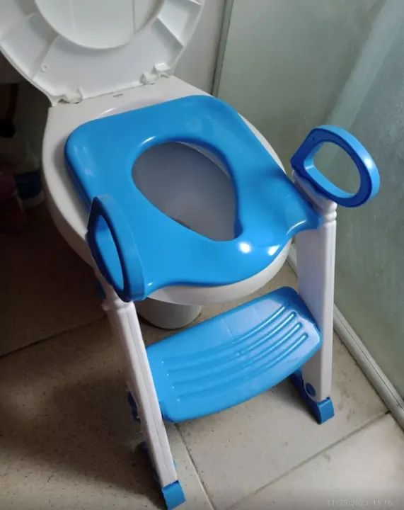 Troninho Infantil Com Escada Assento Redutor Vaso sanitário - Foto 4