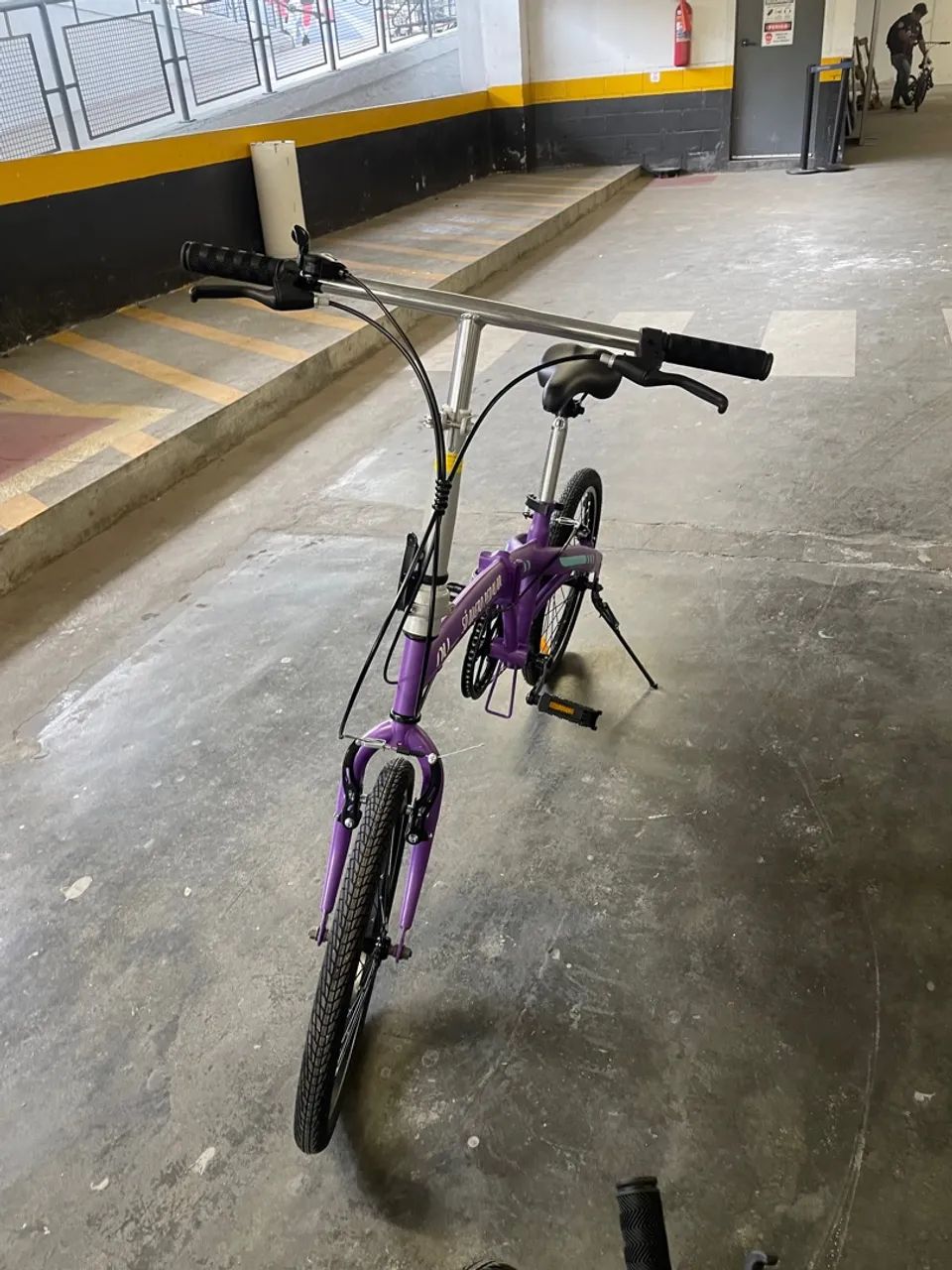 Bicicleta Dobrável Roxa do Nubank Nova 