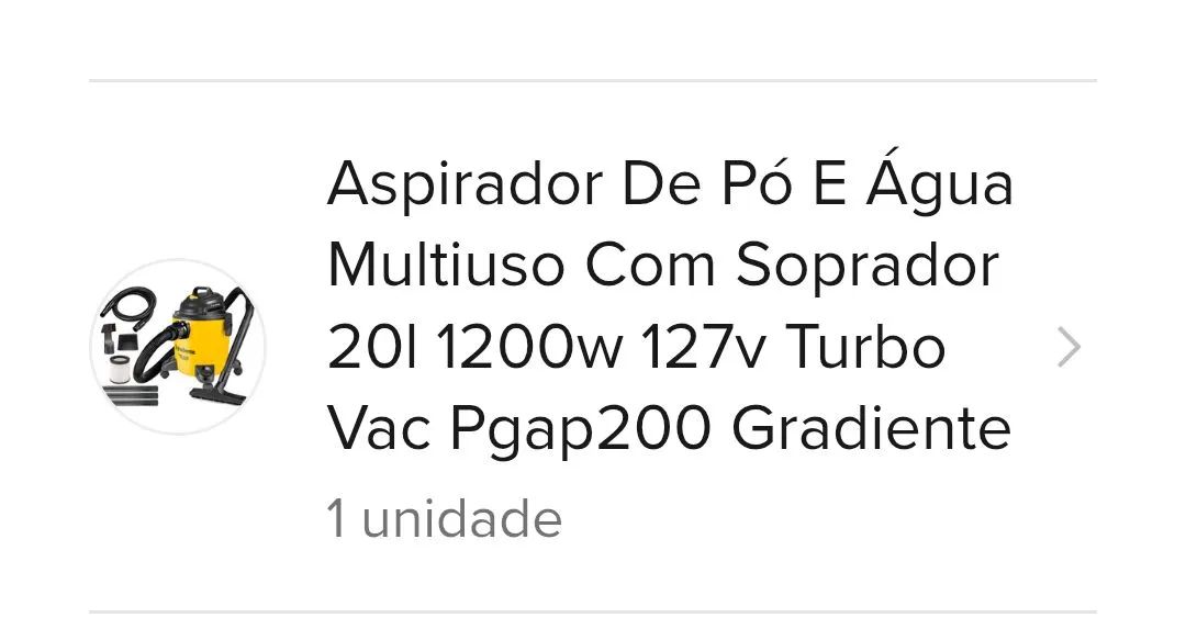 Aspirador de Pó Industrial 20 Litros Gradiente Turbo Vac 20L - Foto 3