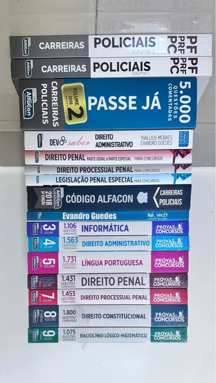 Livros para Concursos Polícia Civil e Carreiras Policiais - AlfaCon