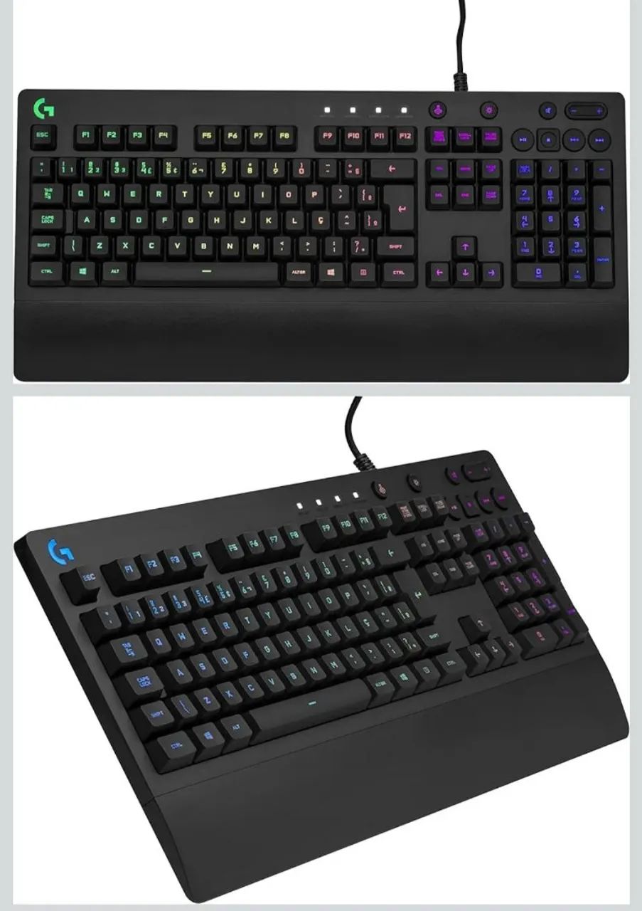 Teclado Gamer Logitech G213 com Layout ABNT2 RGB Lacrado