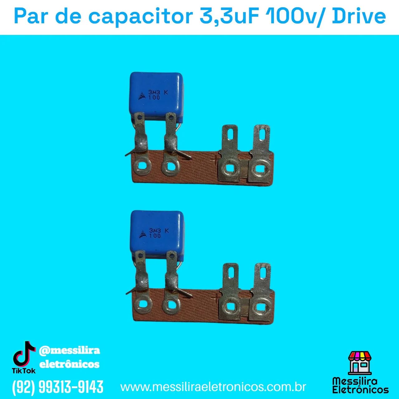 Capacitor poliéster 3,3uF para Driver - Tweeter 