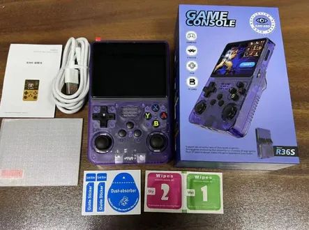 R36S Retro console portatil 64 gb video game super nintendo, mega drive, n64, ps1 etc  - Foto 2