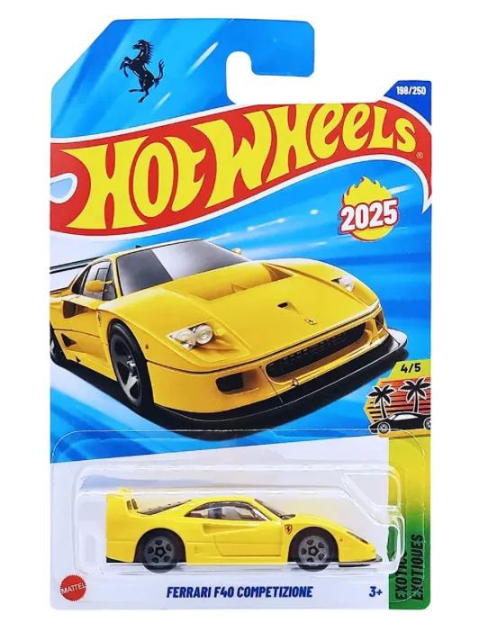 Hot Wheels 2026 Ferrari F40 Competizione Amarelo - Hobbies e
