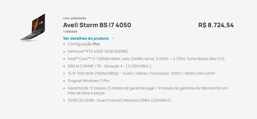 Notebook Avell - Desempenho e design premium - Foto 3