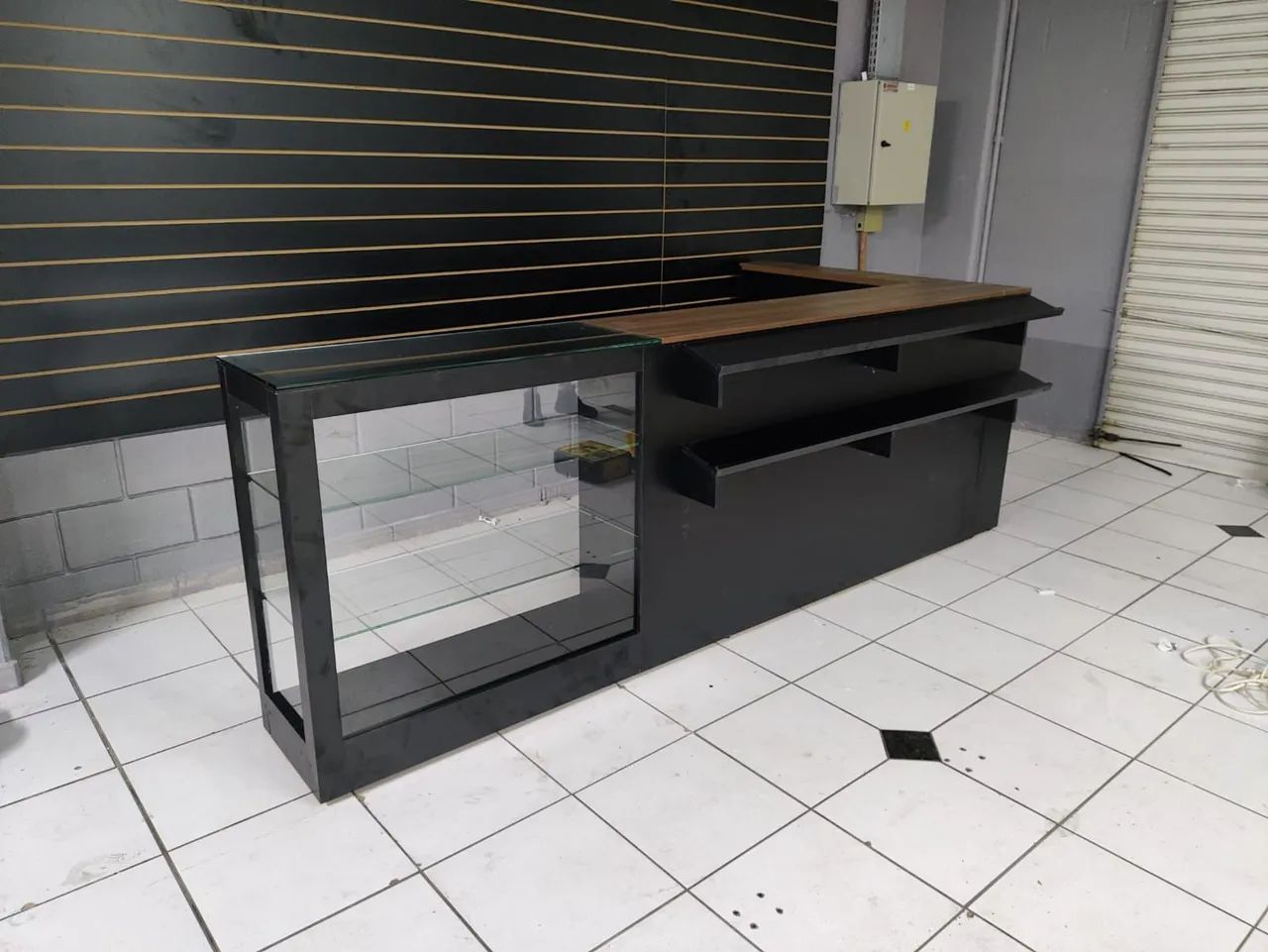 Balcão Comercial Preto com Vidro - Foto 3