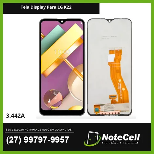 Tela Display Para Lg K22  3.442A - Instalação Expressa Em 30 Minutos!