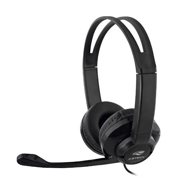 Headset Office C3Tech PH-120BK (Conexão 2xP2)(Adaptador 2xP2XUSB) - WZetta - Foto 5