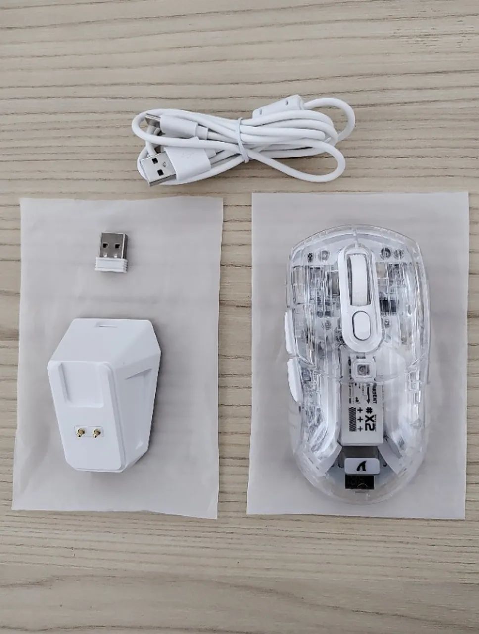 Mouse Attack Shark X2 PRO Branco - NOVO - Foto 2