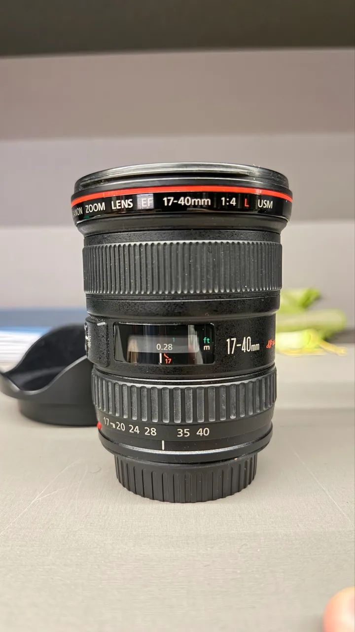 Canon EF 17-40mm f/4L USM - Série L Top de Linha - R$ 2.600,00