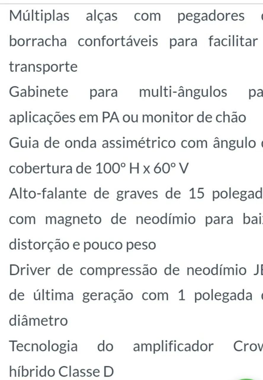 Caixa de Som Ativa JBL EON 515XT - Foto 4