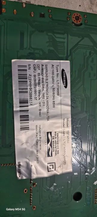 Placa Mãe TV Samsung LT27A550 - 27 polegadas - Foto 2