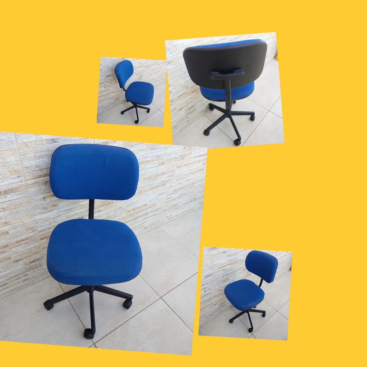 Cadeira escritorio azul