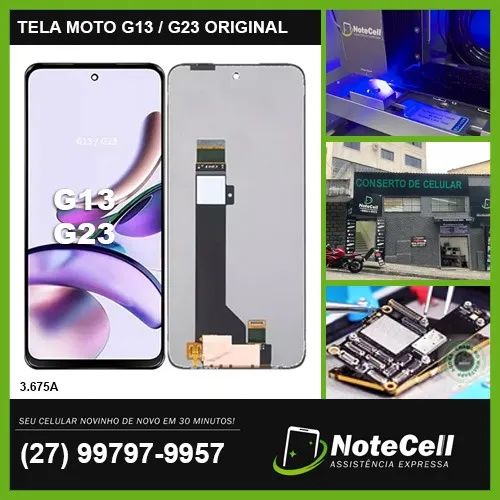 Tela Display P/ Moto G13 / Moto G23 Original 3.675A - Instalação Expressa Em 30 Minutos!!!