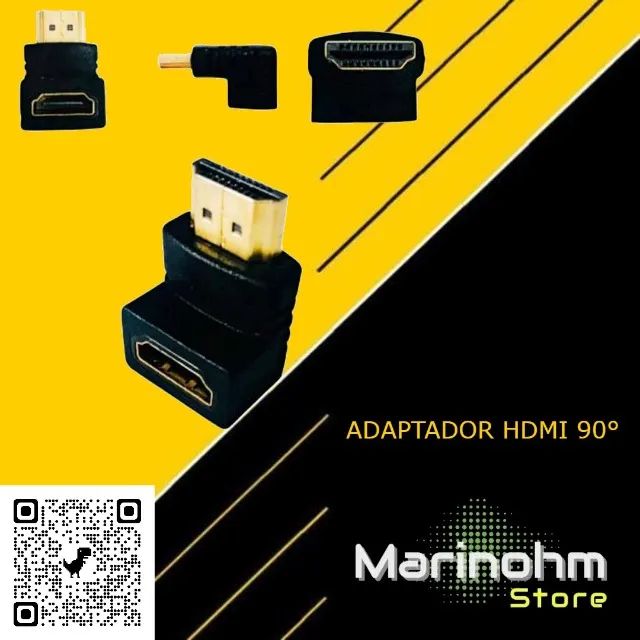 Adaptador Hdmi 90° Ideal Para Paineis Suportes De Tv Justos